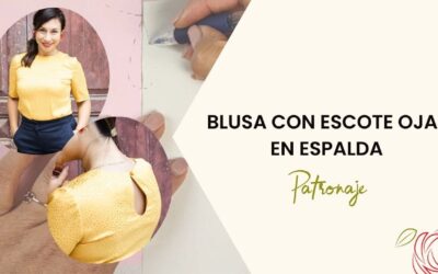 Blusa con escote Ojal en la espalda
