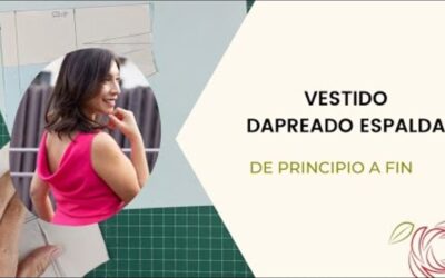 Patronaje Vestido Drapeado en Espalda de principio a fin