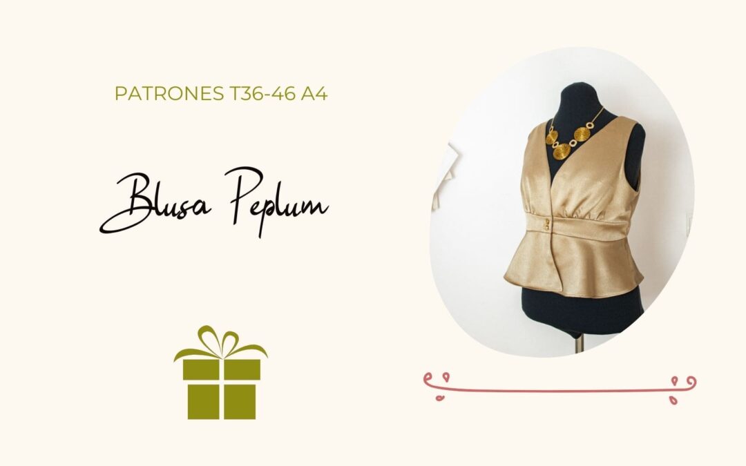 Blusa Peplum corte Imperio