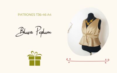 Blusa Peplum corte Imperio
